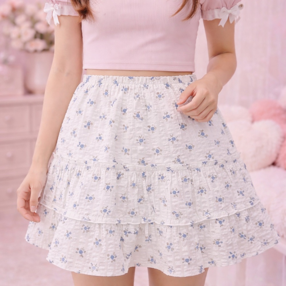 Dolls Kill Sugar Thrillz Mini Skirt Floral Spring